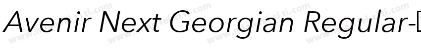 Avenir Next Georgian Regular字体转换